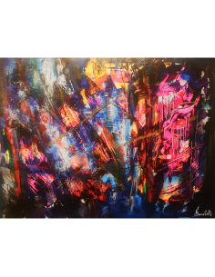 Reproduction sur toile Vitrail